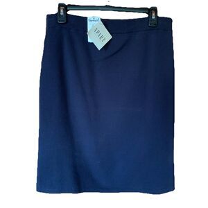 New Y2K Vintage Spiegel Knit Skirt Black Sz Large Capsule Wardrobe Career Office